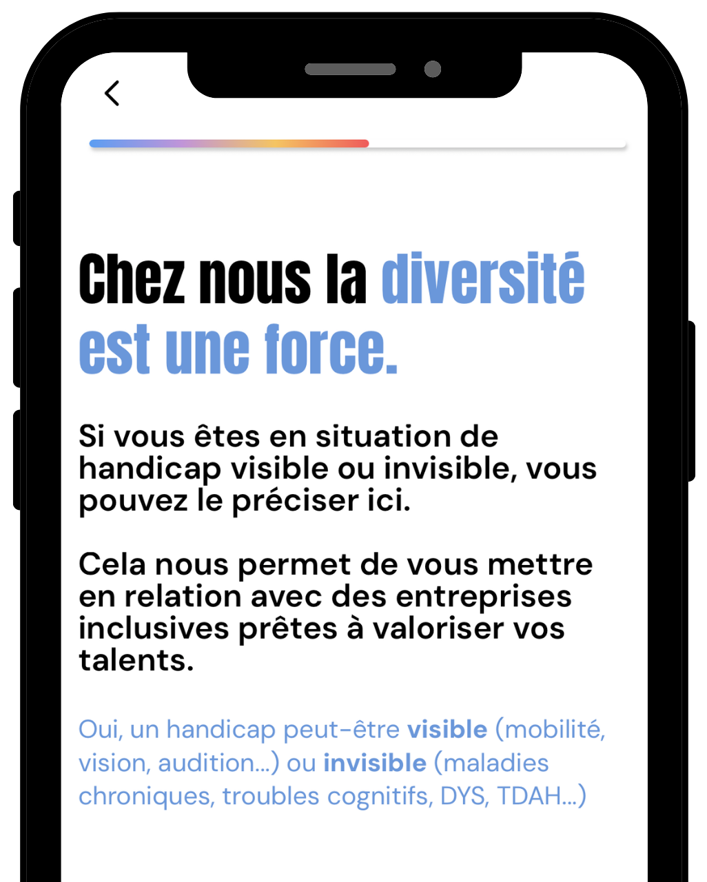 L'écran d'inclusion Murphy : signaler un handicap